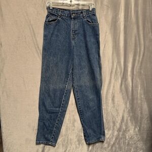 Vintage Gitano Jeans Womens 8 Blue Medium Wash High Rise Tapered Mom Denim 90s